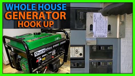 can you hook up a generator to your electrical box|electrical generator hook up.